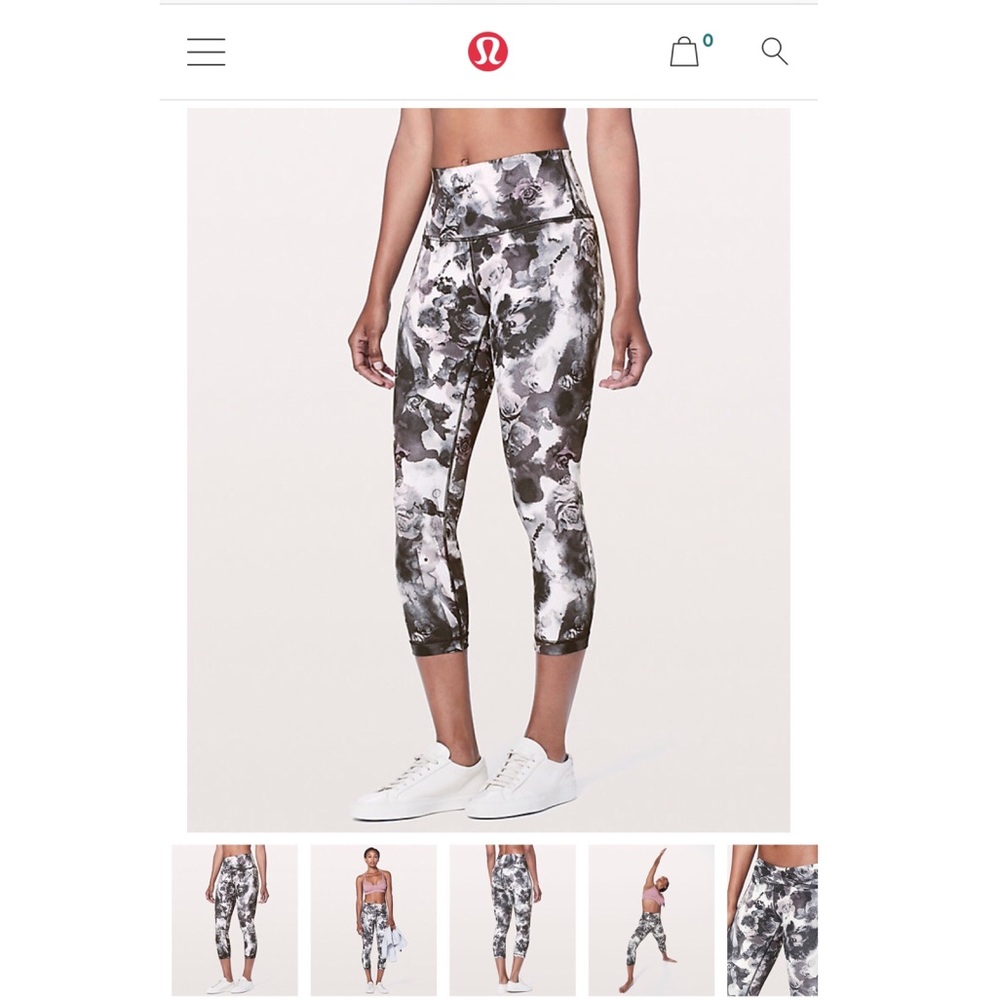 Lululemon Hi Rise Wunder Under Crops